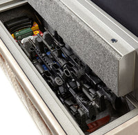 horizontal long gun storage for guns ammo and valuables