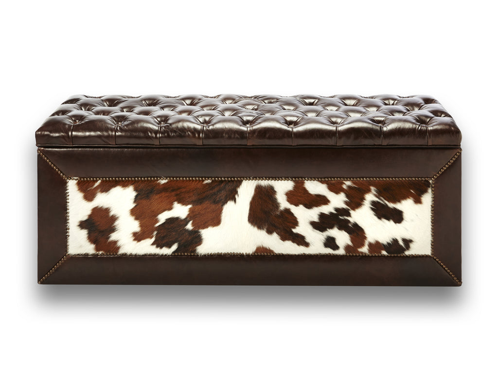 Tri-color Cowhide • Monte Cristo Cigar Frame • 1/2" Ft. Worth Nail