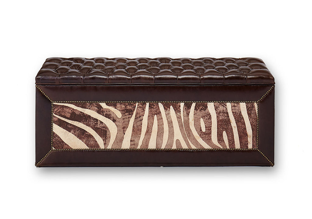 Zebra Acid Wash Inset • Monte Cristo Cigar Frame • 1/2" Ft. Worth Nail