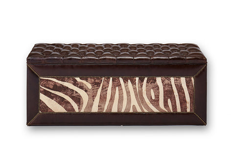 Zebra Acid Wash Inset • Monte Cristo Cigar Frame • 1/2" Ft. Worth Nail